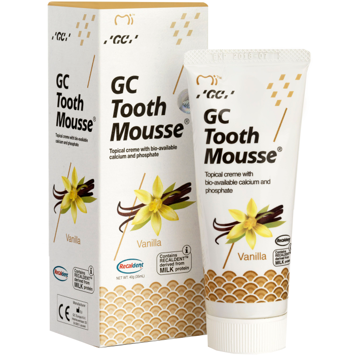 Tooth Mousse (Тусс Мусс), тюбик 35мл смак: ваніль - Ремінералізуючий гель (казеїнфосфопептид) (GC/Джі-Сі)