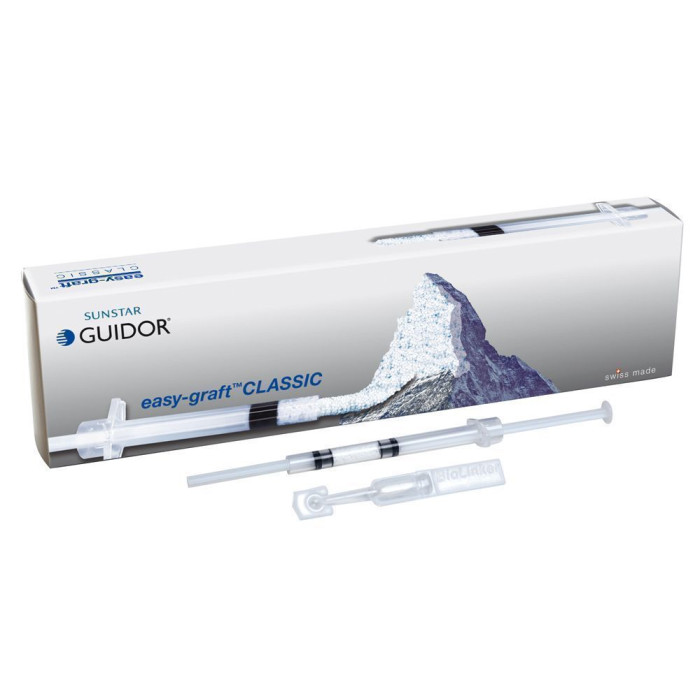 easy-graft 400 (ізі-графт 400) № C11-005, Пак.: шпр.0.4мл розм.= 0.5-1.0мм; об'єм= 0.4 куб.см (+біолінкер) - Кістковий матеріал (Guidor/Гайдор)