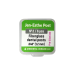 Jen-Esthe Post Pre-Silanized (Джен-Есте Пре-Сіланизовані), 6шт/пак розм.= 2; діам.= 1.2 мм; колір: зелений - Штифти скловолоконні пре-сіланізовані (Джендентал-Україна/Джендентал-Україна)