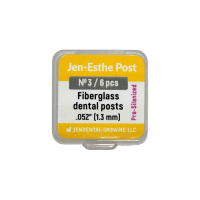 Jen-Esthe Post Pre-Silanized (Джен-Есте Пре-Сіланизовані), 6шт/пак розм.= 3; діам.= 1.3 мм; колір: жовтий - Штифти скловолоконні пре-сіланізовані (Джендентал-Україна/Джендентал-Україна)