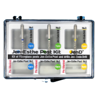 Jen-Esthe Post Pre-Silanized (Джен-Есте Пре-Сіланизовані), Н-р: 18шт+3шт розм.= (асорті) - Штифти скловолоконні пресіланізовані (Джендентал-Україна/Джендентал-Україна)