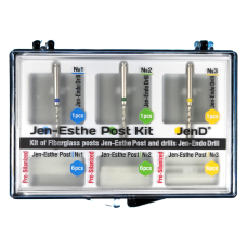 Jen-Esthe Post Pre-Silanized (Джен-Есте Пре-Сіланизовані), Н-р: 18шт+3шт розм.= (асорті) - Штифти скловолоконні пресіланізовані (Джендентал-Україна/Джендентал-Україна)