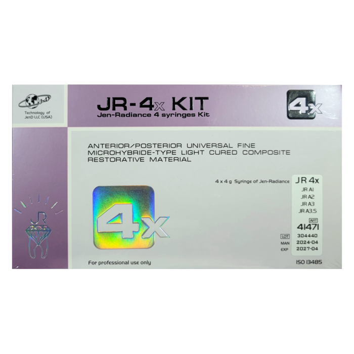 Jen-Radiance 4x  Kit (Джен-Радіанс), Н-р: 4 х шпр.4г (A1, A2, A3, A3.5) - Реставраційний композит, субмікронний (Джендентал-Україна/Джендентал-Україна)