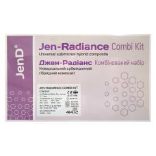 Jen-Radiance 8x Combi Kit (Джен-Радіанс), Н-р: 4 х шпр.4г (A1, A2, A3, A3.5) (+Jen-Radiance Molar(шпр.4г:U)+Jen-LC-Flow (3х шпр.3г:2хA2,A3)+Jen-Unibond(шпр.5г)) - Реставраційний композит, субмікронний (Джендентал-Україна/Джендентал-Україна)