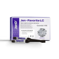 Jen-Favorite (ZrSi) Combi Kit (Джен-Фаворіт LC (ZrSi)), Н-р: 5 х шпр.4г (A2B,  A2E, A3B, A3E, A3.5B) (+Jen-LC-Flow(2х шпр.3г:A2,A3)+Jen-Unibond(флак.6мл)+Phospho-Jen AS(шпр.5 мл)) - Реставраційний композит, наногібридний (Джендентал-Україна/Джендентал-Укр