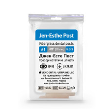 Jen-Esthe Post (Джен-Есте Пост), 6шт/пак розм.= 1; діам.= 1.0 мм; колір: синій - Штифти скловолоконні (Джендентал-Україна/Джендентал-Україна)