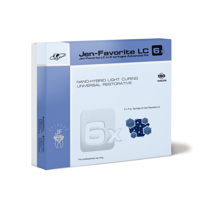 Jen-Favorite Advanced Kit (Джен-Фаворіт LC), Н-р: 6 х шпр.4г (A2E, A2D, A3D, A3E, LO, I) - Реставраційний композит, наногібридний (Джендентал-Україна/Джендентал-Україна)