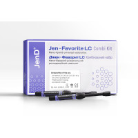 Jen-Favorite Combi Kit (Джен-Фаворіт LC), Н-р: 5 х шпр.4г (A2E, A2D, A3E, A3D, I) (+Jen-LC-Flow(2х шпр.3г:A2,A3)+Jen-Unibond(флак.6мл)+Phospho-Jen AS(шпр.5мл)
) - Реставраційний композит, наногібридний (Джендентал-Україна/Джендентал-Україна)
