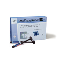 Jen-Favorite Professional Regular Kit (Джен-Фаворіт LC), Н-р: 12 х шпр.4г (A1D, A2E, A2D, A3E, A3D, A3.5D, B2E, B2D, I, IOP, LO, UO) - Реставраційний композит, наногібридний (Джендентал-Україна/Джендентал-Україна)