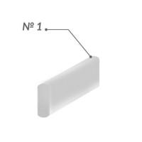 Jen-Fiber Bulk (Джен-Файбер Балк), 12шт/пак форма: № 1; розм.= 0.7х1.4х30 мм - Скловолоконні балки (скловолокно) (Джендентал-Україна/Джендентал-Україна)