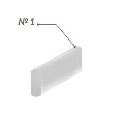 Jen-Fiber Bulk (Джен-Файбер Балк), 12шт/пак форма: № 1; розм.= 0.7х1.4х30 мм - Скловолоконні балки (скловолокно) (Джендентал-Україна/Джендентал-Україна)
