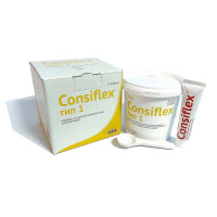 Consiflex, Type 1 (Консіфлекс, Тип 1) № 2611, Пак.: 1300г+40г - Відбиткова маса (C-силікон), база, висока в'язкість (тип 1) (Latus/Латус)