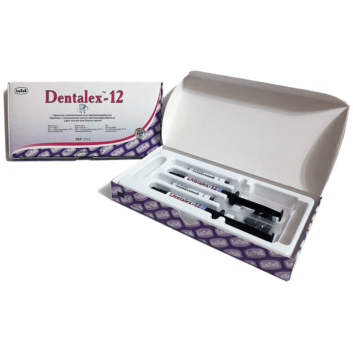 Dentalex-12 (Денталекс-12) № 1312, Н-р: 2 х шпр.4г колір: напівпрозорий - Фісурний герметик (Latus/Латус)