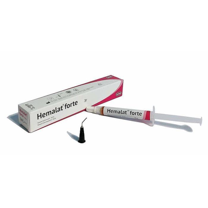 Hemalat Forte Gel (Гемалат Форте Гель) № 2816, шпр.3г - Гемостатик-гель (сульфат заліза) (Latus/Латус)