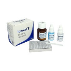 Ionolat-F (Іонолат-F) № 2002, Пак.: 20г+15г+10г - Фіксуючий цемент, склоіономерний (Latus/Латус)