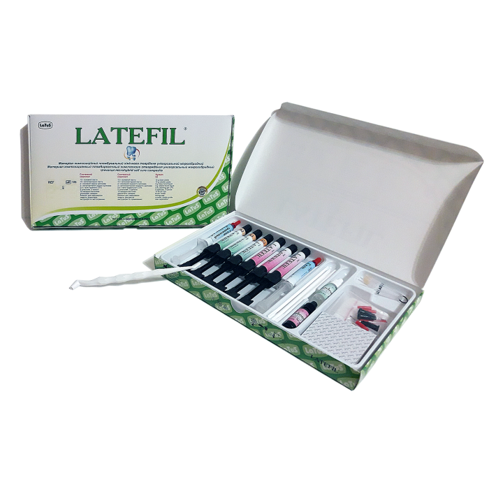 Latefil (Латефіл) № 1502, Н-р: 6 х шпр.4г (A2, A3, B1) - Хімкомпозит, мікрогібридний (Latus/Латус)