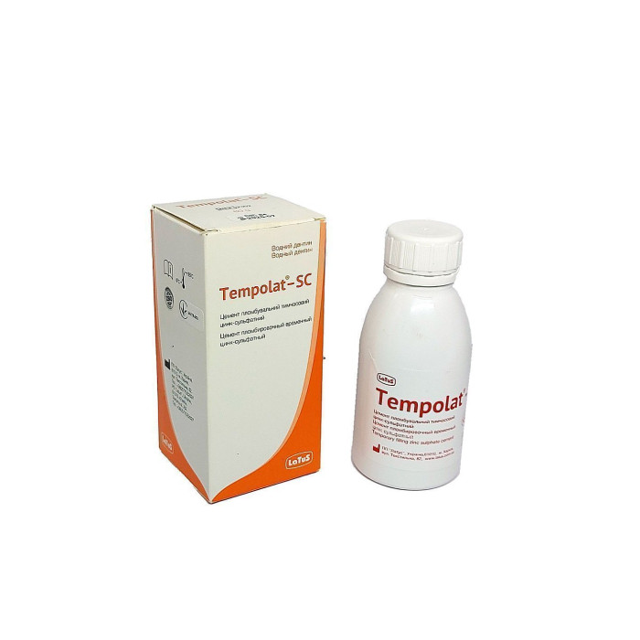 Tempolat-SC (Темполат-SC) № 2302, флак. 80г - Тимчасовий цемент, цинк-сульфатний (Latus/Латус)