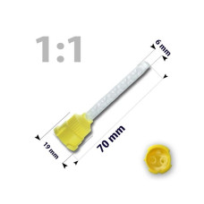 Насадка для змішування (міксер) Express,  № HP03, 1шт довжина= 71 мм; діам.= 4.2 мм (Luxor/Люксор)