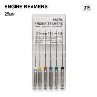 Engine Reamers (Енджайн Рімерс), 6шт/пак довж.=25 мм; № 15 - Каналорозширювачі, машинні (Mani/Мані)