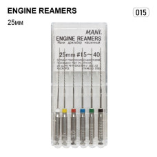 Engine Reamers (Енджайн Рімерс), 6шт/пак довж.=25 мм; № 15 - Каналорозширювачі, машинні (Mani/Мані)