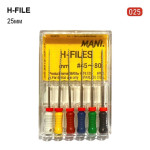 H-File (Н-Файл), 6шт/пак довж.=25 мм; № 25 - Каналорозширювачі, ручні (Mani/Мані)