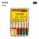 H-File (Н-Файл), 6шт/пак довж.=25 мм; № 40 - Каналорозширювачі, ручні (Mani/Мані)