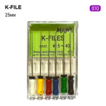 K-File (К-Файл), 6шт/пак довж.=25 мм; № 10 - Каналорозширювачі, ручні (Mani/Мані)