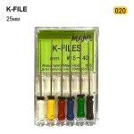 K-File (К-Файл), 6шт/пак довж.=25 мм; № 20 - Каналорозширювачі, ручні (Mani/Мані)