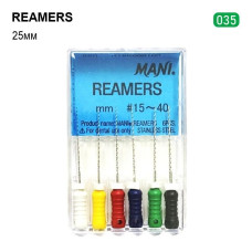 K-Reamer (К-Рімер), 6шт/пак довж.=25 мм; № 35 - Каналорозширювачі, ручні (Mani/Мані)