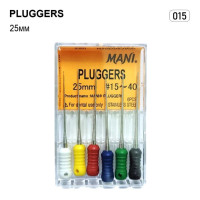Pluggers (Плаггер), 6шт/пак довж.=25 мм; № 15 - Конденсатори гутаперчі, ручні (Mani/Мані)