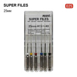 Super Files (Супер Файл), 6шт/пак довж.=25 мм; № 25 - Каналорозширювачі, машинні (Mani/Мані)