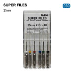 Super Files (Супер Файл), 6шт/пак довж.=25 мм; № 30 - Каналорозширювачі, машинні (Mani/Мані)