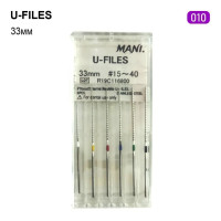 U-File (У-Файл), 6шт/пак довж.=33 мм; № 10 - Ультразвукові файли, машинні (Mani/Мані)