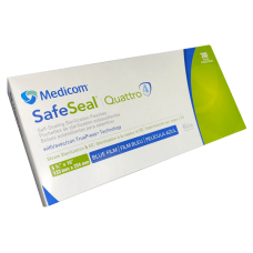 Пакети для стерилізації самоклеючі SafeSeal Quattro, 200шт/пак розм.= 133х254 мм (Medicom/Медіком)