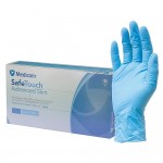Рукавички нитрилові Safetouсh Advanced Slim Blue № 1175P-D, 100шт/пак колір: блакитний; розм.= "L" (№8-9) (Medicom/Медіком)