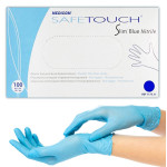 Рукавички нитрилові Safetouсh Slim Blue, 100шт/пак колір: блакитний; розм.= 