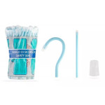 Слиновідсмоктувачі ASPIRDENTAL № 3410/12/1, 100шт/пак довжина= 150 мм; діам.= 6.50 мм; колір: матовий світло-блакитний (Nostrum/Нострум)