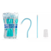Слиновідсмоктувачі ASPIRDENTAL № 3410/12/1, 100шт/пак довжина= 150 мм; діам.= 6.50 мм; колір: матовий світло-блакитний (Nostrum/Нострум)