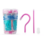 Слиновідсмоктувачі ASPIRDENTAL № 3410/11/1, 100шт/пак довжина= 150 мм; діам.= 6.50 мм; колір: прозорий фуксія (Nostrum/Нострум)