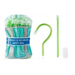 Слиновідсмоктувачі ASPIRDENTAL № 3410/14/1, 100шт/пак довжина= 150 мм; діам.= 6.50 мм; колір: прозорий неоново-зелений (Nostrum/Нострум)