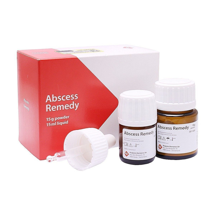 Abscess Remedy (Абсцесс Ремеді), Пак.: 15г+15мл - Цемент для каналів (цинк-оксид-евгенол) (PD/Пі-Ді)