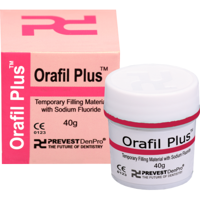 Orafil Plus (Орафіл плюс) № 11002, флак. 40г - Тимчасовий цемент, без-евгенольний з фторидом натрію (Prevest/Превест)