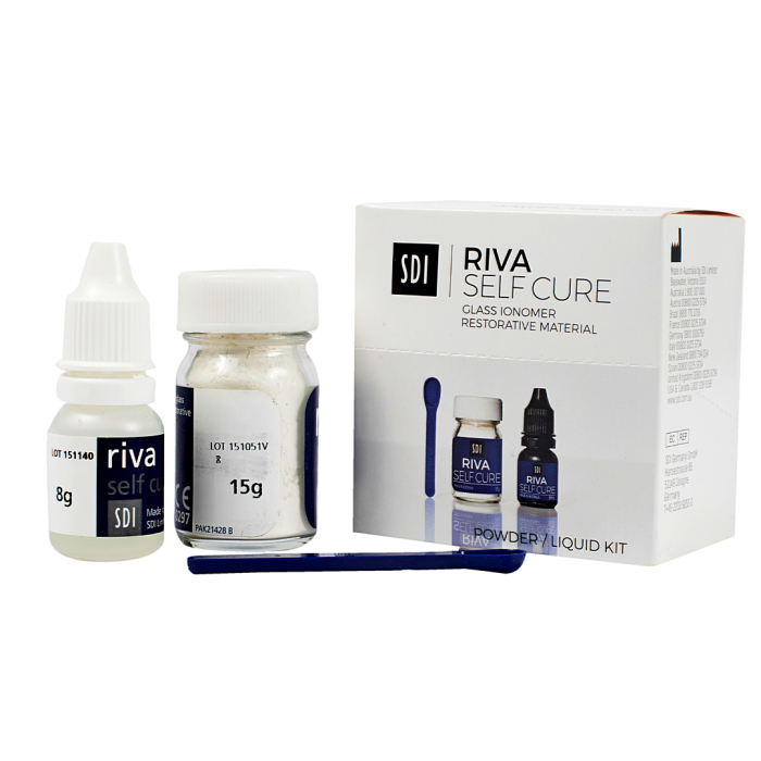 Riva Self Cure (Ріва Селф Кюр), Пак.: 15г+8мл (A3) - Пломбувальний матеріал, склоіономерний (SDI/Ес-Ді-Ай)