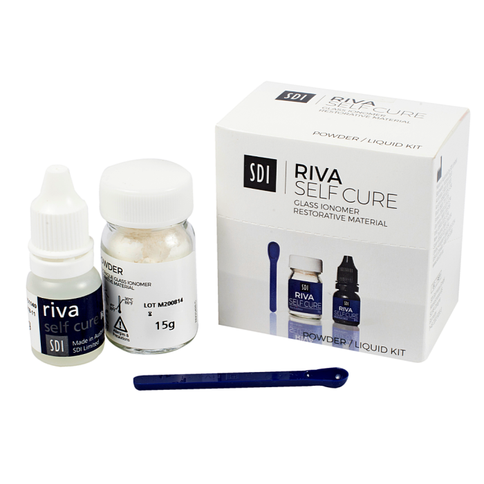Riva Self Cure (Ріва Селф Кюр), Пак.: 15г+8мл (A3) - Пломбувальний матеріал, склоіономерний (SDI/Ес-Ді-Ай)