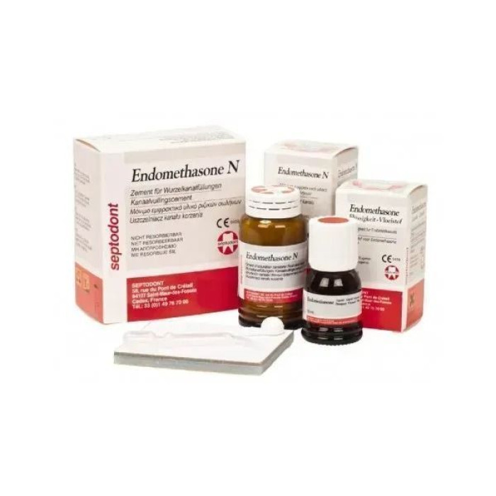 Endomethasone N (Ендометазон Н), Пак.: 14г+10мл - Цемент для каналів (цинк-оксид-евгенол) (Septodont/Септодонт)