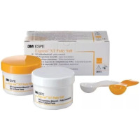 Express XT Putty Soft  (Експрес ХТ Путті Софт) № 36972, Пак.: 2 х банка 250мл колір: жовтий (+дві ложки) - Відбиткова маса (VPS, A-силікон), база, дуже висока в'язкість (тип 0) (Solventum (3M)/Солвентум (ЗМ))
