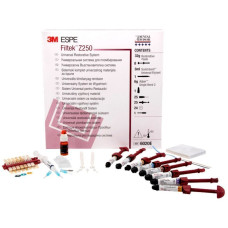 Filtek Z250 Starter Kit (Філтек ЗЕТ250) № 6020E, Н-р: 8 х шпр.4г (А1, А2, A3, А3,5, В3, С2, D3, UD) (+6мл Adper Single Bond 2, пробний набір Sof-Lex, 3мл Scotchbond Universal травільний гель, аксесуари, шкала віддтінків, інструкція) - Реставраційний компо