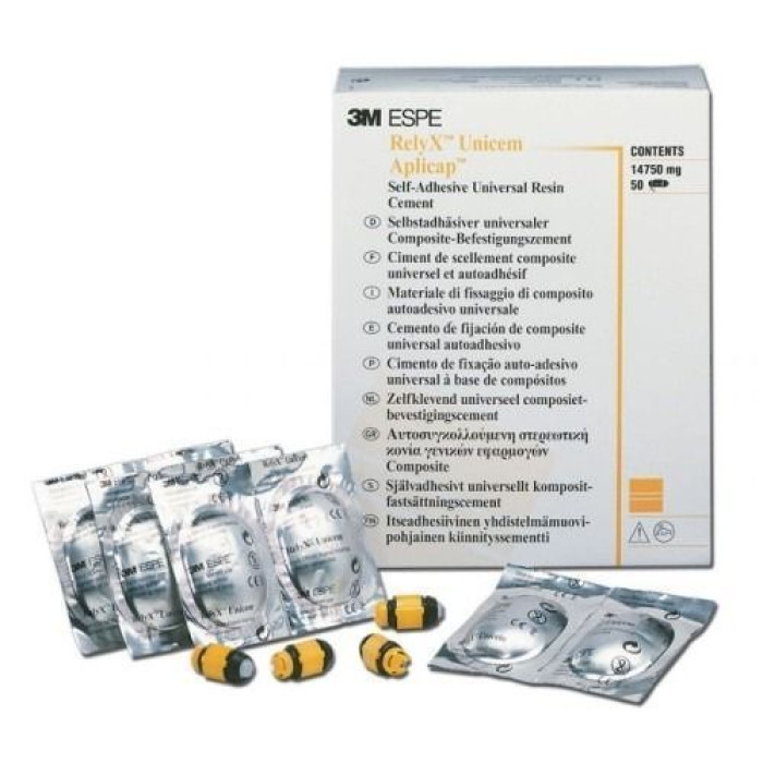 RelyX Unicem Aplicap (РелайІкс Юніцем) № 56818, Пак.: 50капс. - Фіксуючий цемент, композитний (Solventum (3M)/Солвентум (ЗМ))