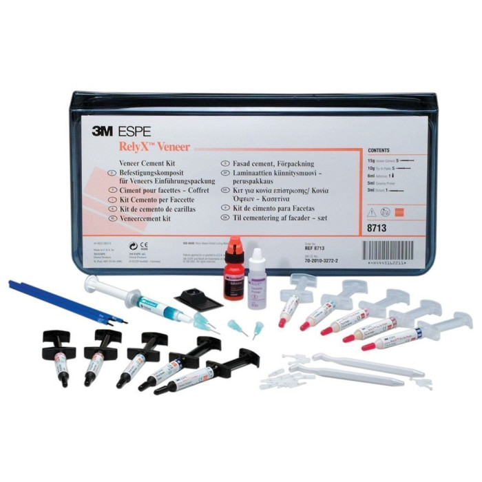 Rely-X Veneer (РелайІкс Вініір) № 8713, Н-р: 5 х шпр.3г (+додатки) - Фіксуючий цемент, композитний (Solventum (3M)/Солвентум (ЗМ))
