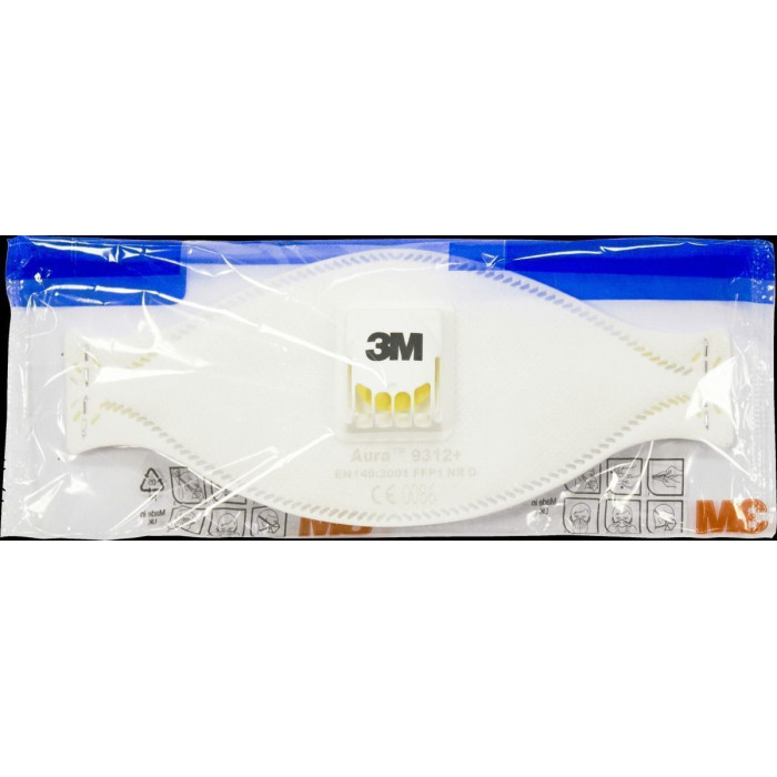 Респіратори Aura № 9312+, 1шт (Solventum (3M)/Солвентум (ЗМ))